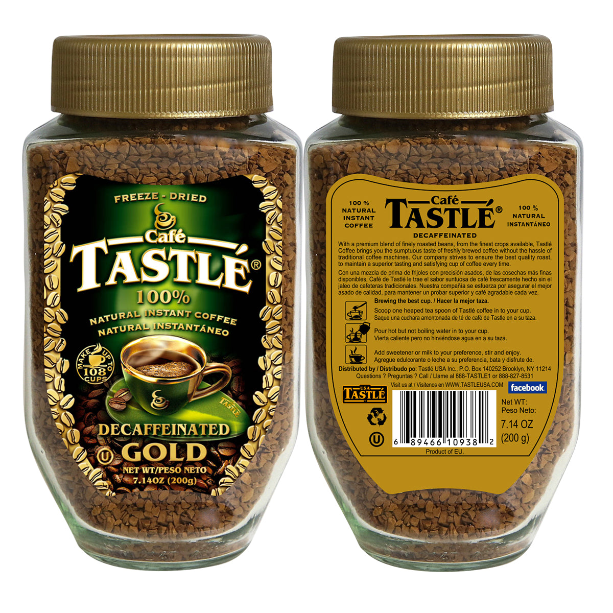 Gold Decaffeinated Instant Coffee – Tastlé Coffee