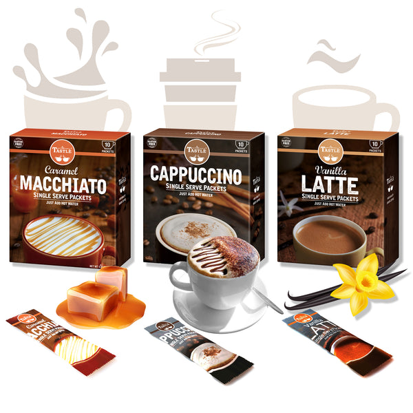 Single Serve Variety Pack of 3 (Cappuccino, Latte, Macchiato)